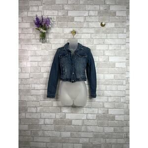 Suede Junior’s Cropped Denim Jacket